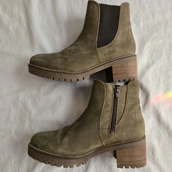 Bos & Co Mass Sage Green Waterproof Boot Women's 38 or 7-7.5 Fall Winter Booties - Picture 4 of 12